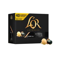 Capsule Caffè in alluminio LOR Espresso Ristretto compatibili Nespresso