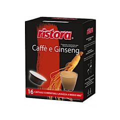 16 Pezzi - Capsule Compatibili a Modo Mio - Ristora - Ginseng