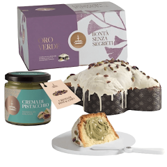 Colomba al Pistacchio Fiasconaro Oro Verde con crema al pistacchio da spalmare - 1Kg