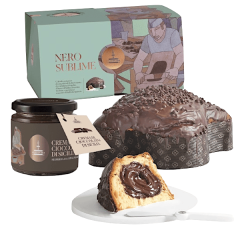 COLOMBA FIASCONARO NERO SUBLIME CON CREMA AL CIOCCOLATO DI SICILIA DA SPALMARE - 1KG