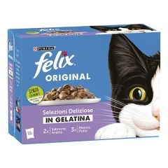 FELIX Gatto Original Selezioni Deliziose in Gelatina Multipack 10x85 Gr