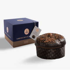 PANETTONE FIASCONARO MARRONI E CIOCCOLATO GIANDUIA - 1 KG