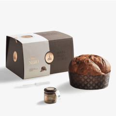 Fiasconaro Oro Nero - Panettone artigianale con caffe e cioccolato - 1Kg