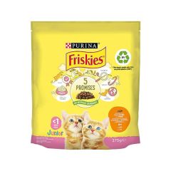 Friskies Junior con un gustoso mix di Pollo e Tacchino - con Latte e con verdure 375 gr