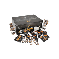 Kit Caffe - 150 Pz Bicchieri Carta - Palettine in Legno - Bustine Zucchero