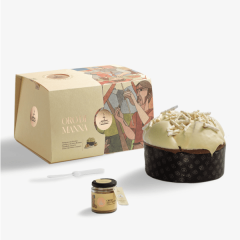 Fiasconaro Oro di Manna - Panettone con crema da spalmare - 1Kg