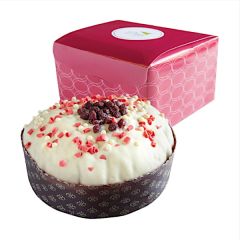 Panettone Artigianale da 1 Kg Cioccolato Bianco e Lampone