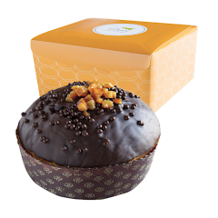 Panettone Artigianale da 1 Kg Al Cioccolato Fondente e Arancia