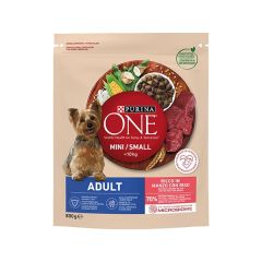 Purina ONE Mini Dog Adult Manzo con Riso 800 Gr