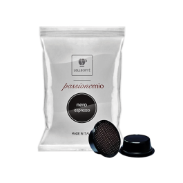 Capsule Lollo Caffè Compatibili con A Modo Mio, miscela Nera