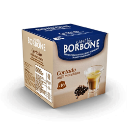 Caffè Cortado, Capsule Compatibili con Dolce Gusto, Caffè Borbone, 16 pezzi
