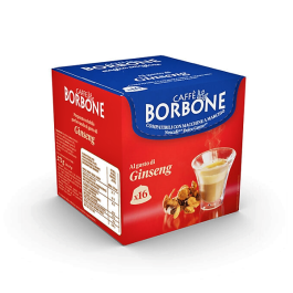 Caffè al Ginseng, Capsule Compatibili con Dolce Gusto, Caffè Borbone, 16 pezzi