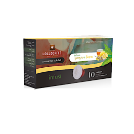 Infuso Zenzero e Limone, Capsule Lollo Caffè Compatibili Nespresso, 10 pezzi