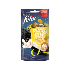Felix Party Mix Gatto Snack Cheezy Mix formaggio Cheddar, Gouda e Edamer 60 Gr