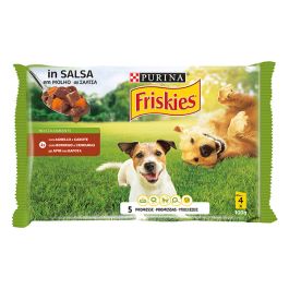 Friskies Cane, Bocconi in salsa con Agnello e Carote, 4x100gr