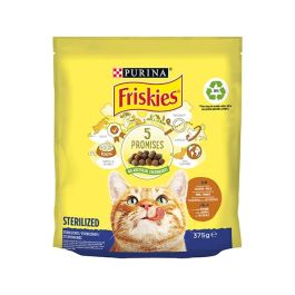Friskies Gatti Sterilizzati, Crocchette con un gustoso mix di Pollo e Tacchino e con verdure 375 Gr