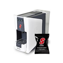 S.12 Macchina da Caffè Essse Caffè, sistema Espresso + 100 capsule miscela Maestoso