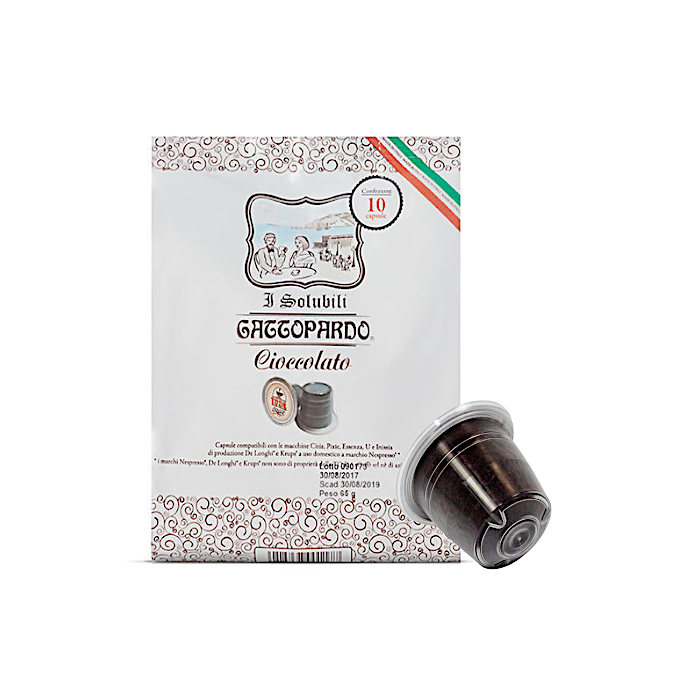 Bevanda al cioccolato in Capsule Gattopardo Compatibili Nespresso