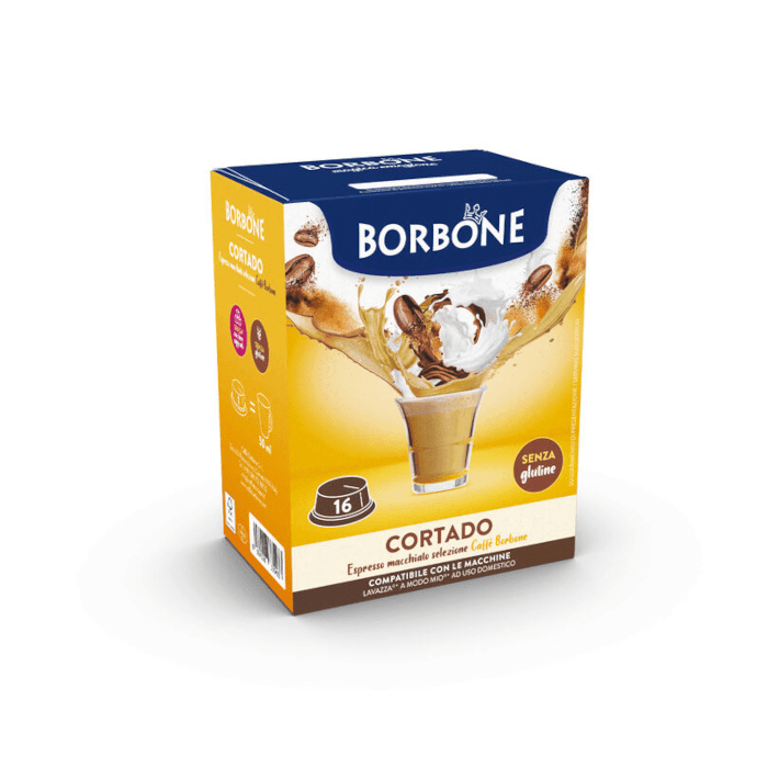 Caffè Cortado di Caffè Borbone in Capsule compatibili Lavazza A Modo Mio, 16 pezzi