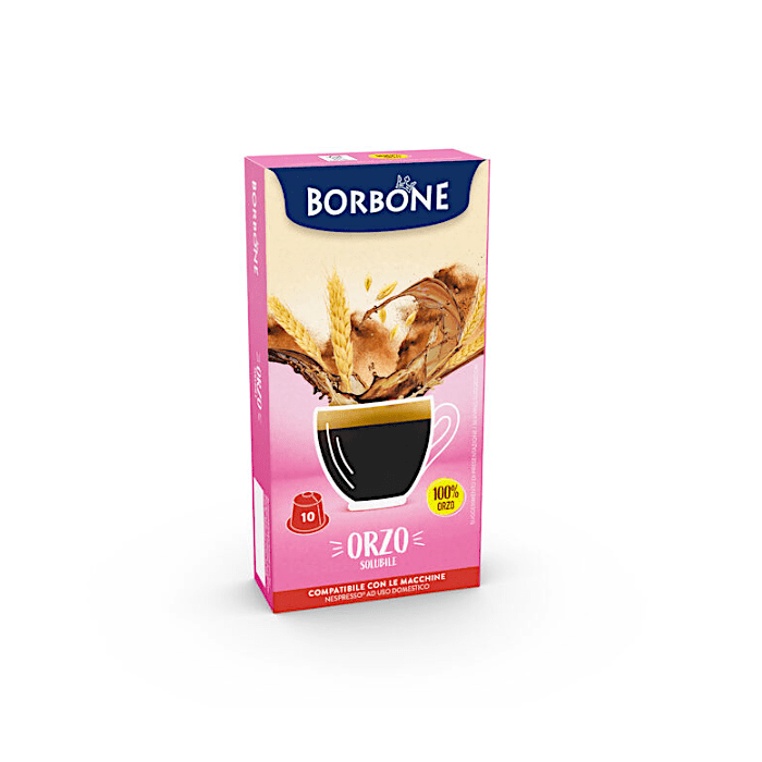 Caffè d'orzo, Capsule compatibili Nespresso, Caffè Borbone, 10 pezzi