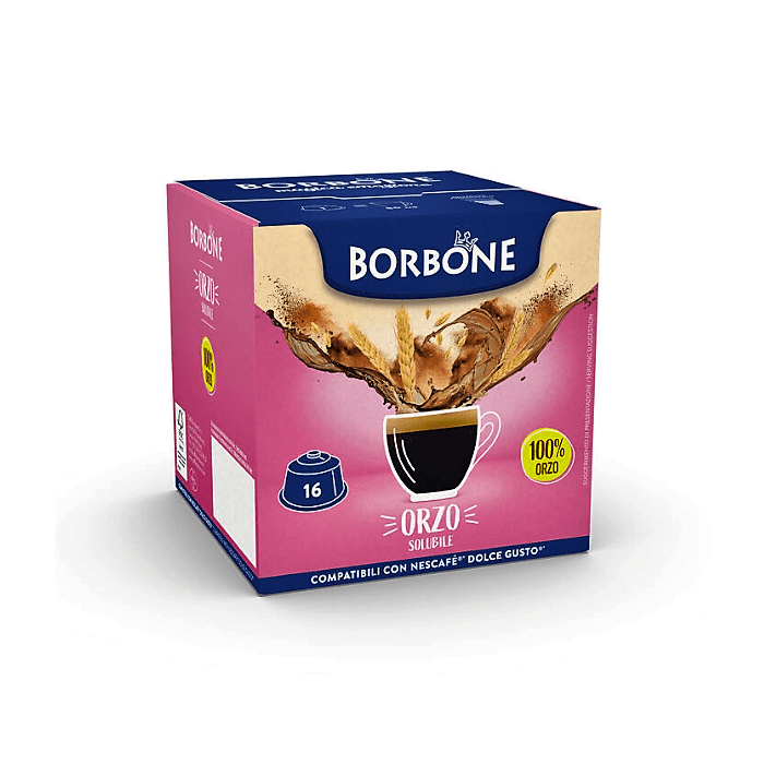 Caffè d'Orzo, Capsule compatibili con Dolce Gusto, Caffè Borbone, 16 pezzi