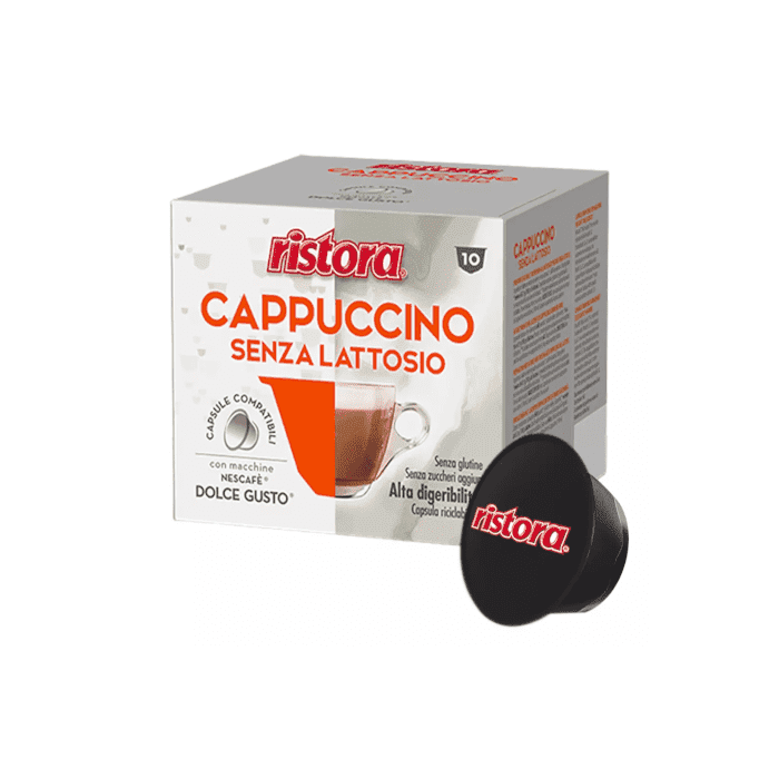 Cappuccino senza lattosio in Capsule Compatibili Dolce Gusto, 10 pezzi