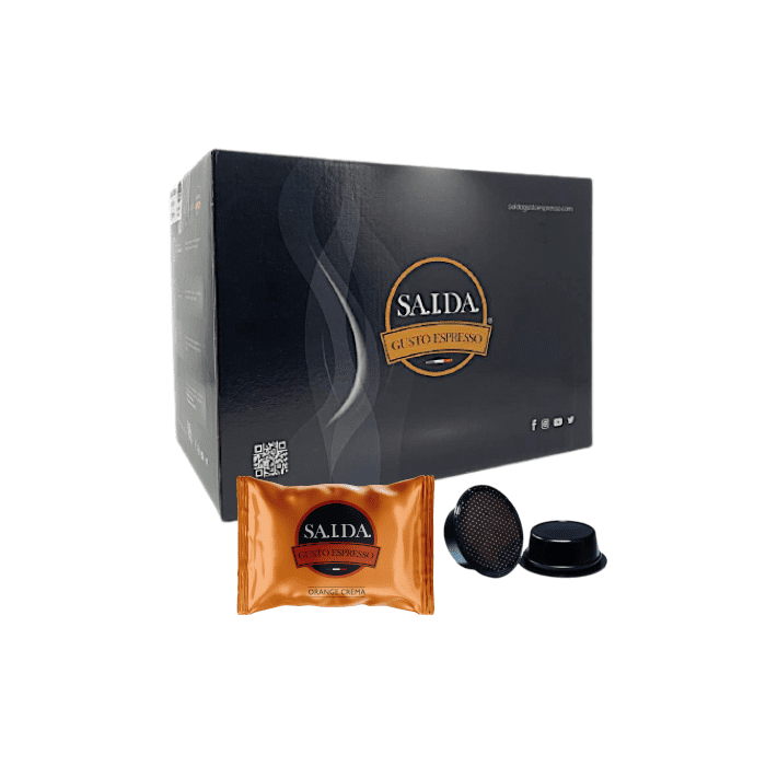 Capsule Saida Gusto Espresso Compatibili Lavazza A Modo Mio, miscela Orange Crema
