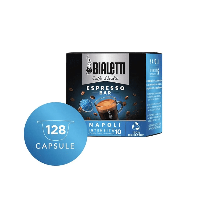Capsule Bialetti Espresso Napoli, confezione da 128 pezzi
