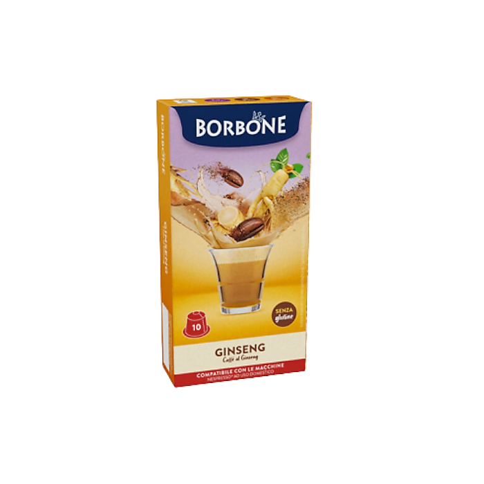 Capsule Borbone Ginseng Compatibili Nespresso, 10 pezzi