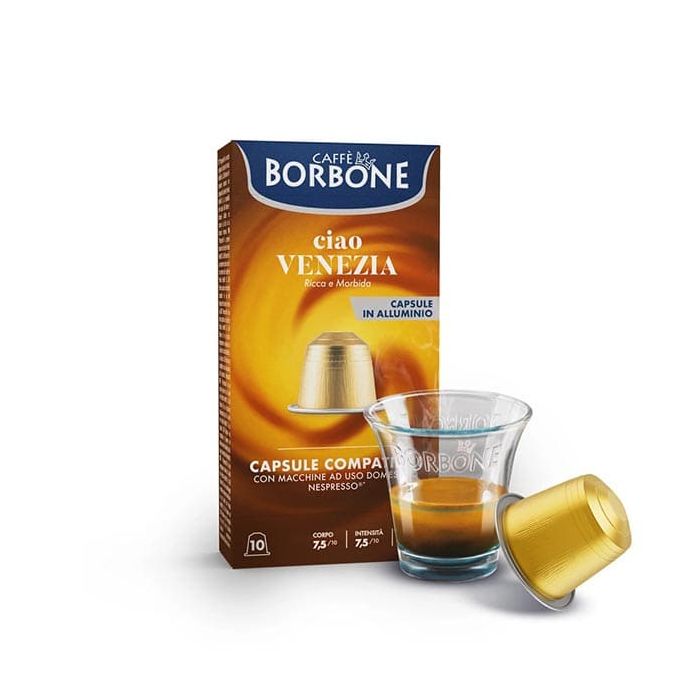 Capsule Caffè Borbone Ciao Venezia compatibili con Nespresso