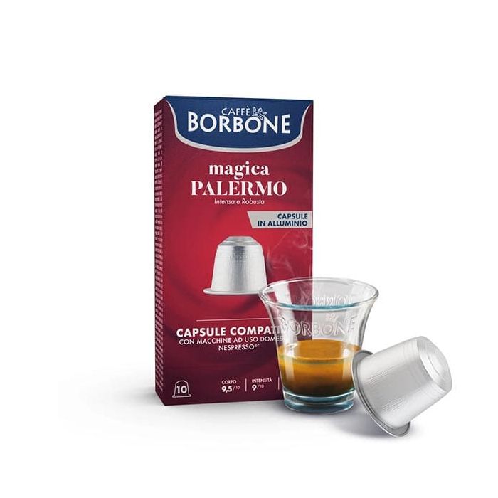 Capsule Caffè Borbone Magica Palermo compatibili con Nespresso