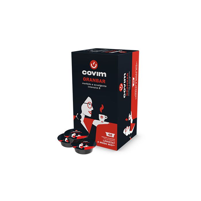 Capsule Caffè Covim Compatibili A Modo Mio, miscela Ora Granbar