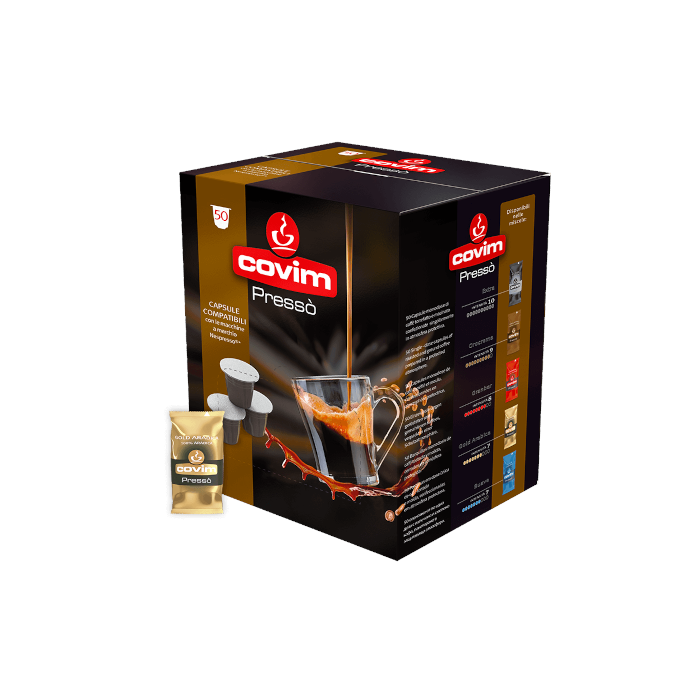 Capsule Caffè Covim Compatibili Nespresso, miscela Gold Arabica