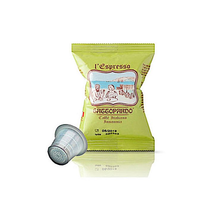 Capsule caffè Gattopardo compatibili Nespresso, miscela Insonnia