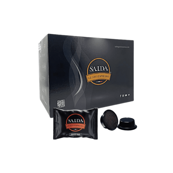 Capsule Saida Gusto Espresso Compatibili Lavazza A Modo Mio, miscela Black Bar