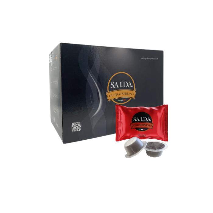 Capsule Saida Gusto Espresso compatibili con Bialetti, miscela Red Dek