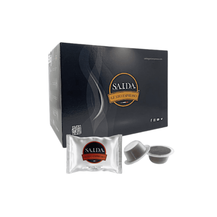 Capsule Saida Gusto Espresso compatibili con Bialetti, miscela White Casa