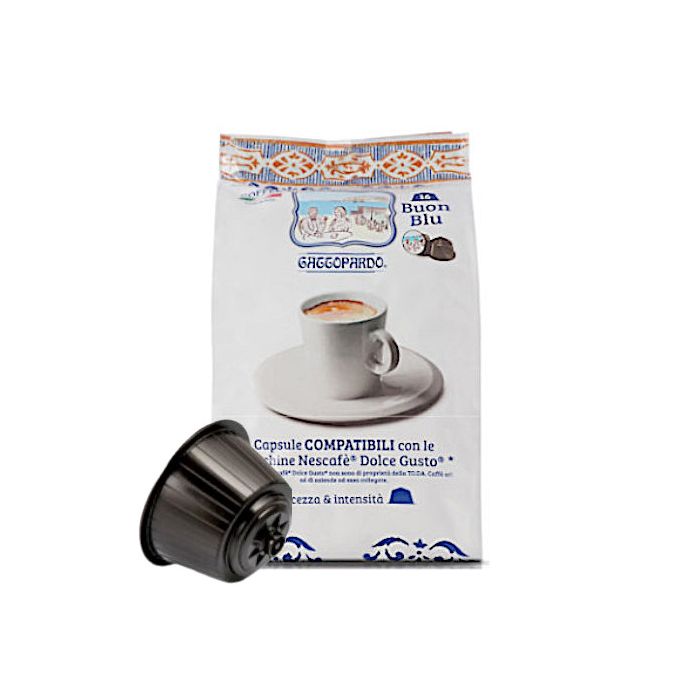 Capsule Compatibili Nescafè Dolce Gusto, Caffè Gattopardo, miscela Blu