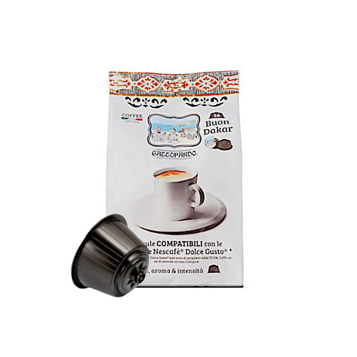 Capsule Compatibili Nescafè Dolce Gusto, Caffè Gattopardo, miscela Dakar