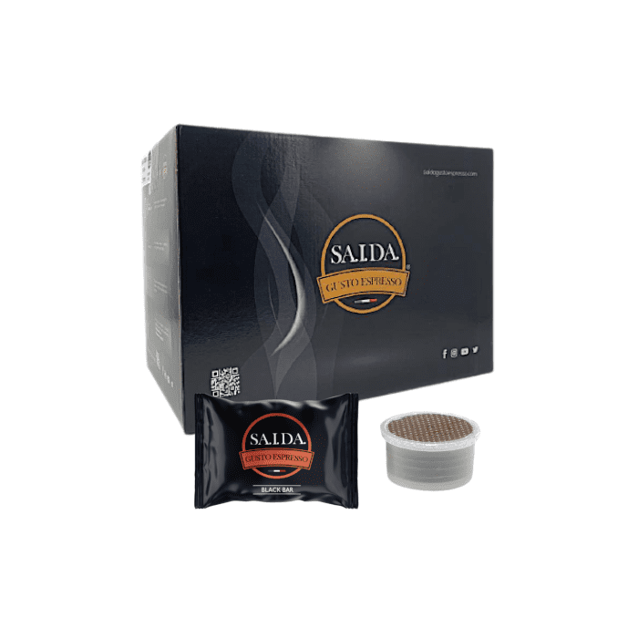 Capsule Saida Gusto Espresso Compatibili Essse Caffè, Miscela Black Bar