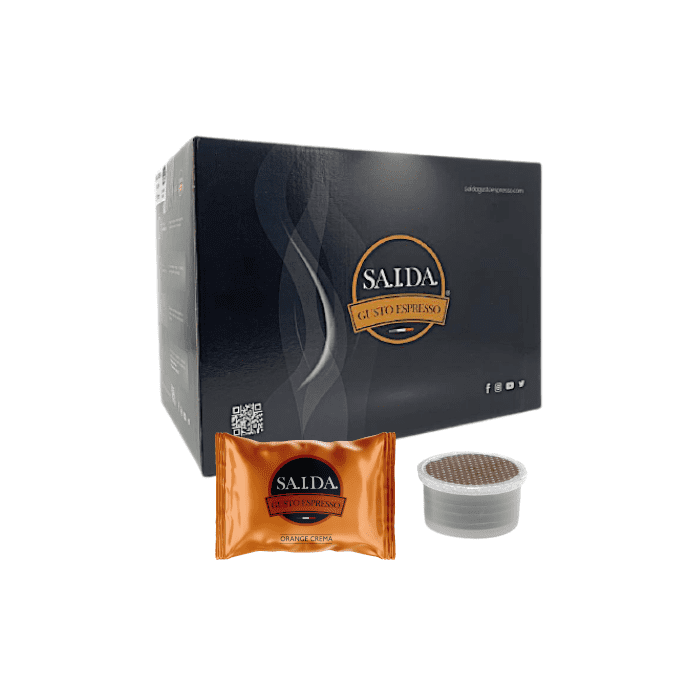 Capsule Saida Gusto Espresso Compatibili Essse Caffè, Miscela Orange Crema