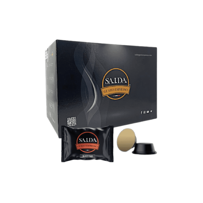 Capsule Saida Gusto Espresso Compatibili per Lavazza Firma e Vitha Group, miscela Black Bar