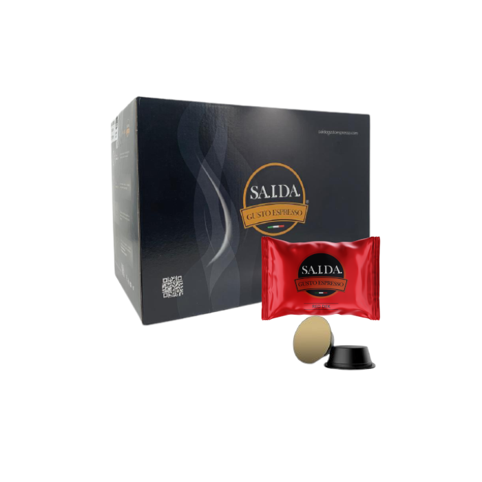 Capsule Saida Gusto Espresso Compatibili per Lavazza Firma e Vitha Group, miscela Red Dek