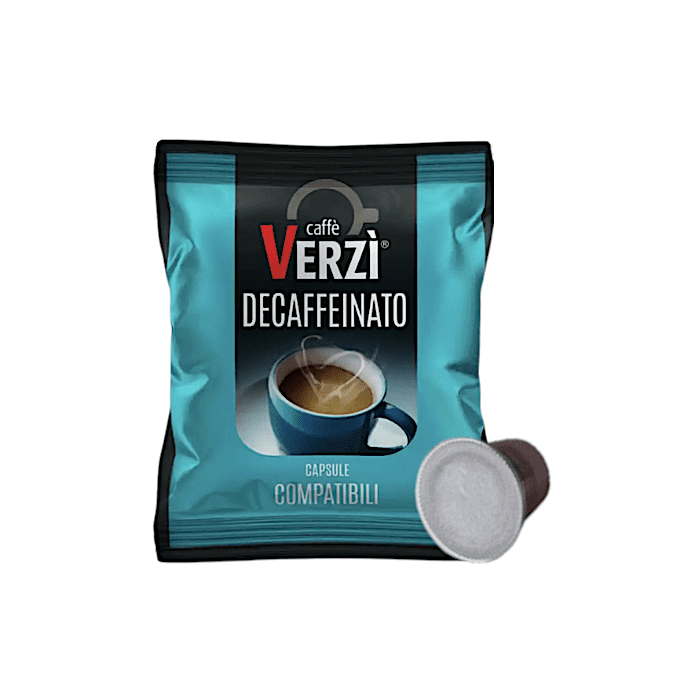 Capsule Verzì Caffè Compatibili con Nespresso, Decaffeinato
