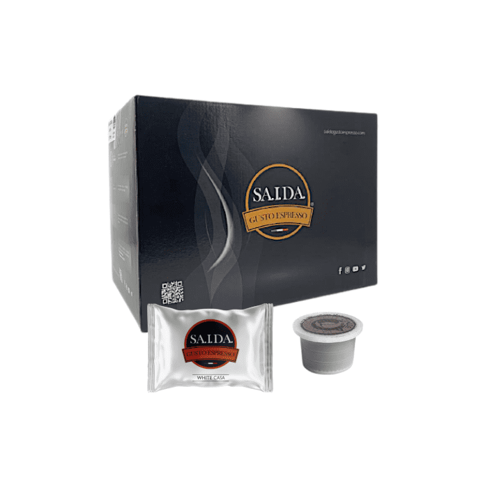 Capsule Saida Gusto Espresso compatibili con Uno System, miscela White Casa