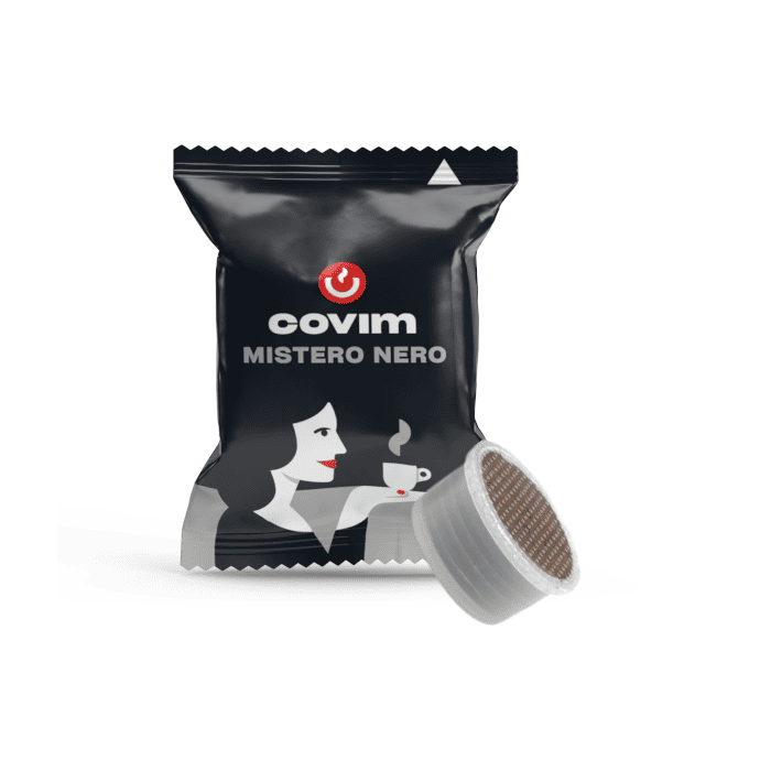 Capsule Caffè Covim Compatibili Lavazza Espresso Point, miscela Mistero Nero