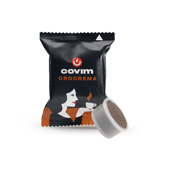 Capsule Caffè Covim Compatibili Lavazza Espresso Point, miscela Oro Crema