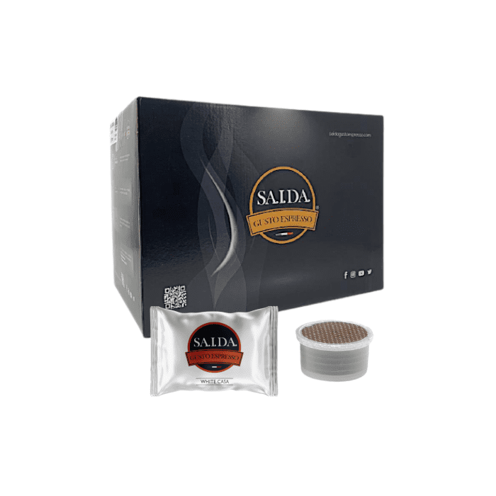 Capsule Saida Gusto Espresso Compatibili Essse Caffè, Miscela White Casa