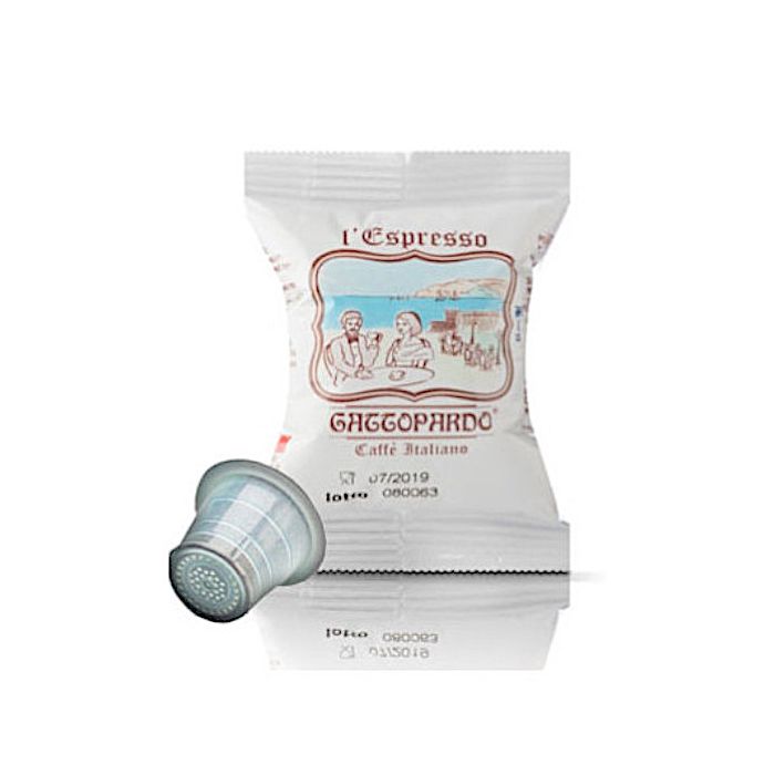 Capsule caffè Gattopardo compatibili Nespresso, miscela Blu