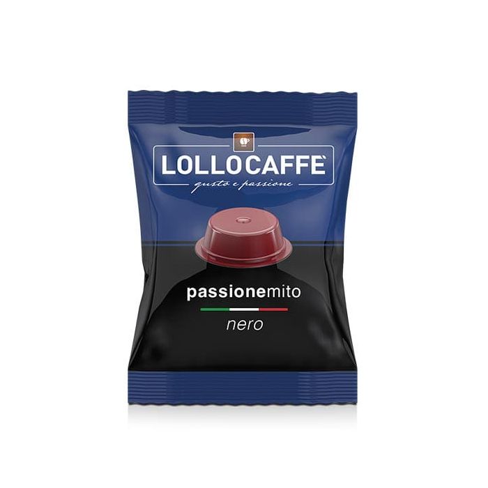 Capsule Lollo Caffè Compatibili con A Modo Mio, miscela Nera
